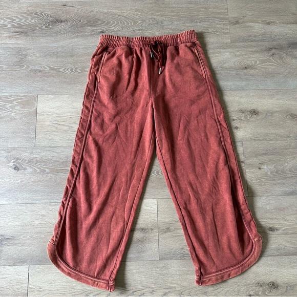 New Noflik Sweatpants Rust Orange Sz M - Picture 2 of 11